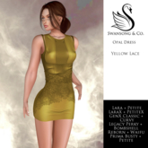 [S&C] Opal Dress - Lace Yellow 