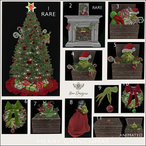 02 Bee Designs Merry Grinchmas  RARE