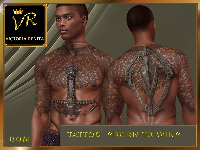 VR* TATTOO*BORN TO WIN*