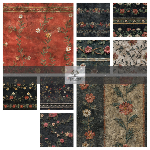 TB - ROMAN FLORAL FRESCO WALLS