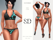 Halter Bikini – Vines – Cyan – BOM|Layers|Omega – Sweet Distractions