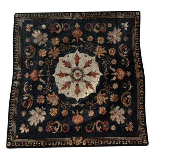 Victorian Dark Rug Square