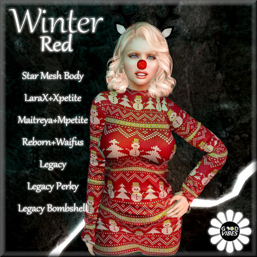 GoodVibes Winter Red