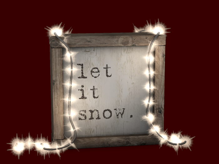 Trompe Loeil - Let It Snow Text Box