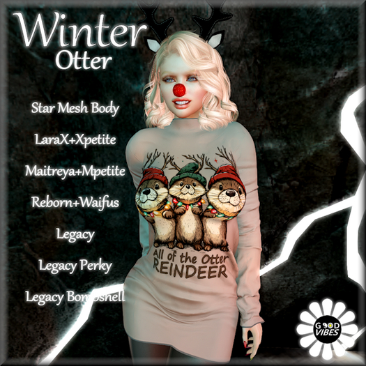 GoodVibes Winter Otters