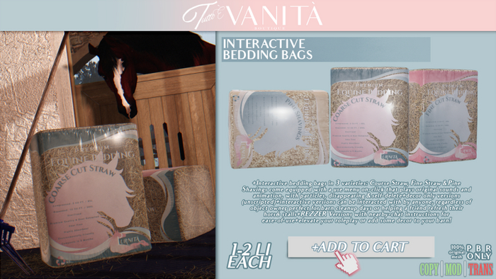 Stable Stuff 3: Interactve RP Bedding Bags