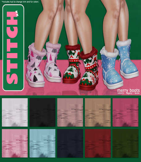 STITCH // Merry // Boots // Colors // Pack