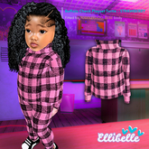ELLIBELLE - Toddler - Buffalo Check PS TURTLE - STRAWBERRY