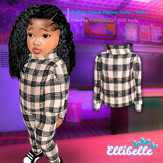 ELLIBELLE - Toddler - Buffalo Check PS TURTLE - NILLA