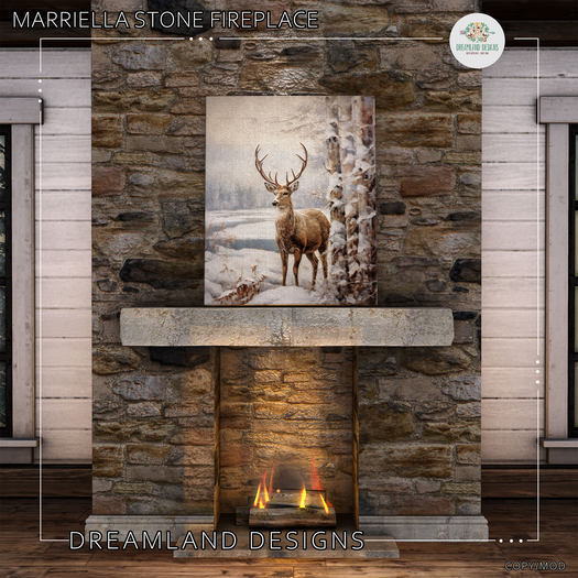 DD Marriella Stone Fireplace