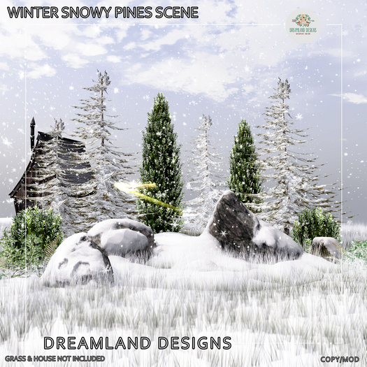 DD Winter Snowy Pines Scene/ADD
