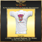 :::TTSG::: Scotland Highland Tee (White)