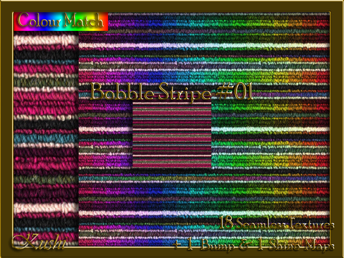 Bobble Stripe #01 Texture Pack