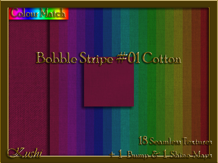 Bobble Stripe #01 COTTON Texture Pack