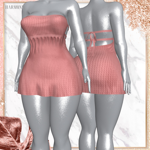 Apricot Ribbed Moglia Dress LaraX