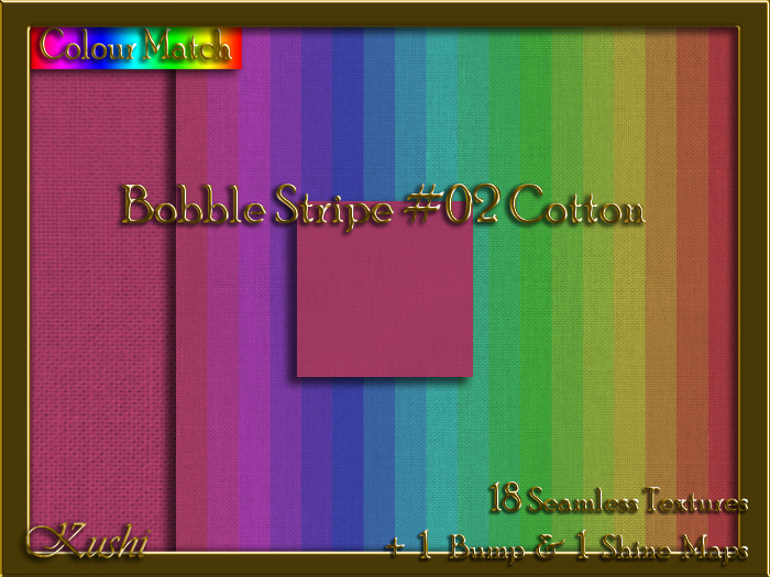 Bobble Stripe #02 COTTON Texture Pack