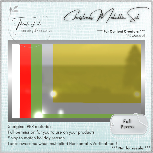 {ToI} Material - Christmas Metallic Set