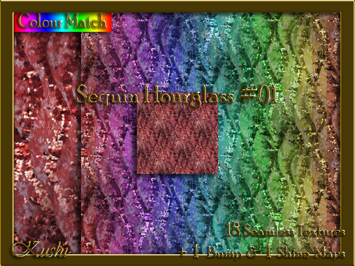 Sequin Hourglass #01 Texture Pack