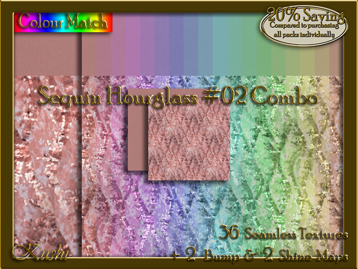 Sequin Hourglass #02 COMBO Texture Bundle