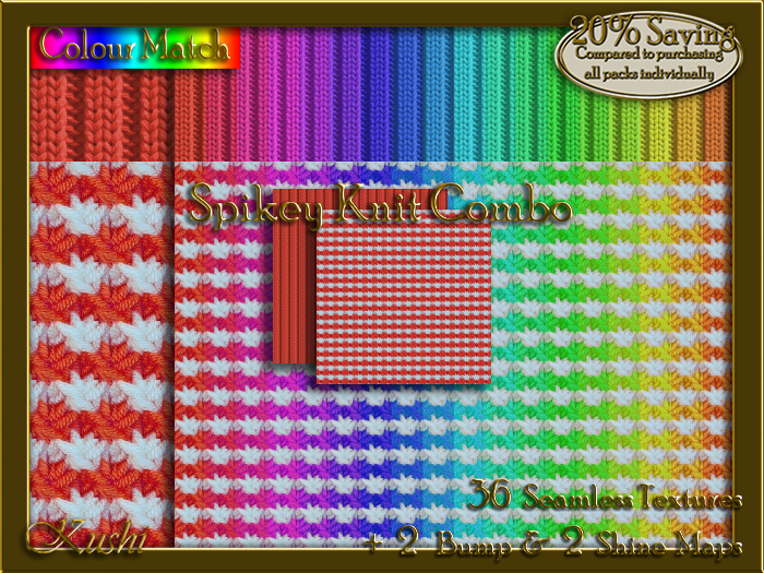Spikey Knit COMBO Texture Bundle