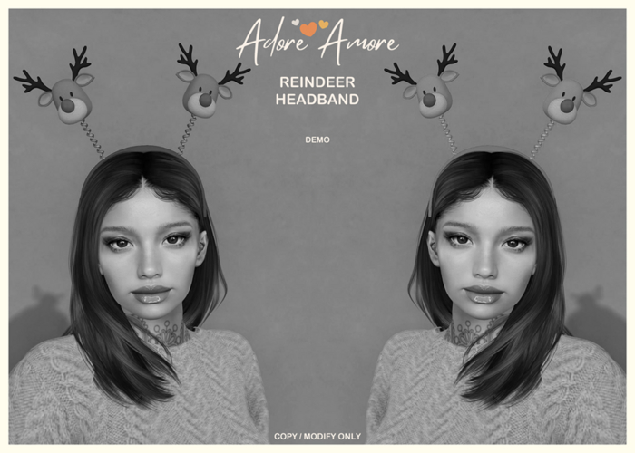 .:Adore:.  Rudolph Headband - Demo