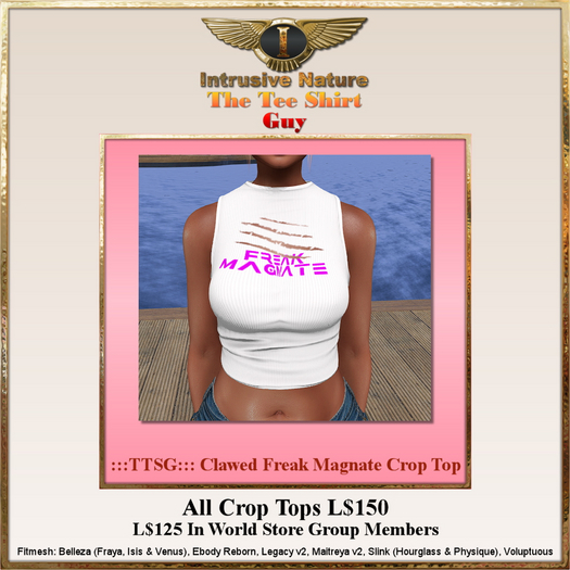 :::TTSG::: Clawed Freak Magnate Crop Top