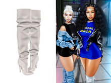 [Brior] Kiera Leather Boots - (White)