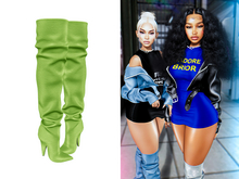 [Brior] Kiera Leather Boots - (Green)