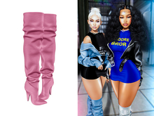 [Brior] Kiera Leather Boots - (Pink)