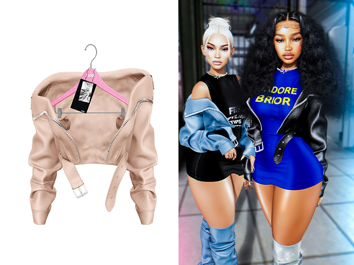 [Brior] Kiera Leather Jacket - (Tan)