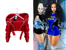 [Brior] Kiera Leather Jacket - (Red)