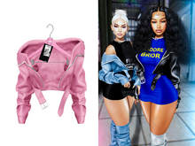 [Brior] Kiera Leather Jacket - (Pink)