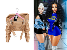 [Brior] Kiera Leather Jacket - (Nude)