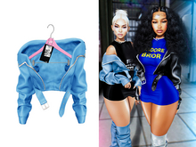 [Brior] Kiera Leather Jacket - (Blue)