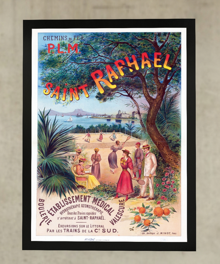Saint Raphael Vintage Poster - PLM (PBR 2K)