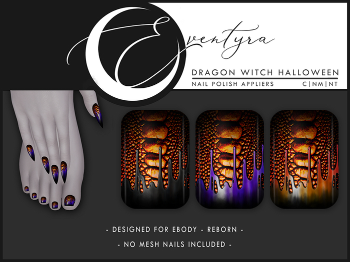 Eventyra - Reborn Nail HUD - Dragon Witch Halloween