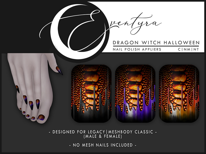 Eventyra - Legacy Nail HUD - Dragon Witch Halloween