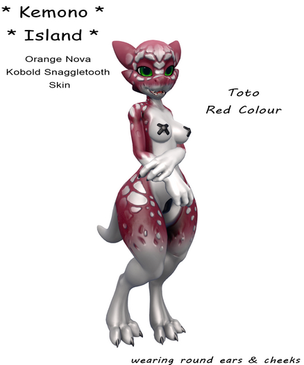 Kemono Island - Kobold Snaggletooth Toto Red v2