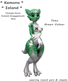 Kemono Island - Kobold Snaggletooth Toto Green v2