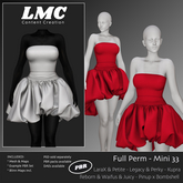 DEMO - LMC Mesh - Mini 33 - Balloon hem cocktail dress