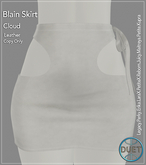 Duet Blain Skirt Cloud Leather