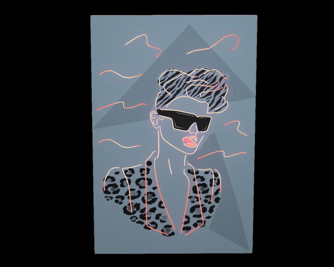 NOMAD // Retrowave Neon Wall Decor