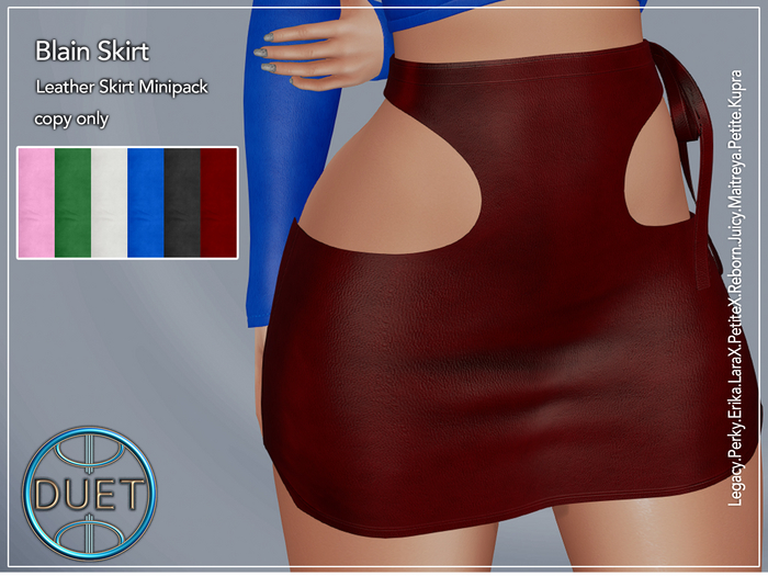 Duet Blain Skirt Leather MiniPack 