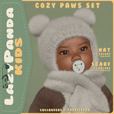 LazyPanda - Cozy Paws - Hat + Scarf