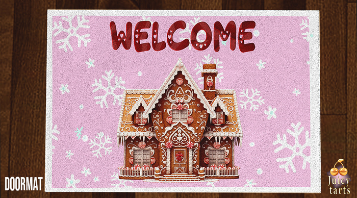 Gingerbread Holiday Doormat 