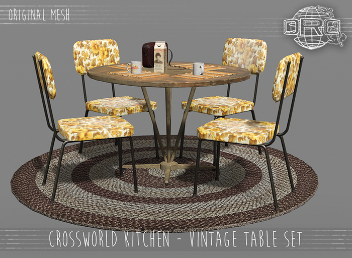 -DRD- Crossworld Kitchen - Vintage table set
