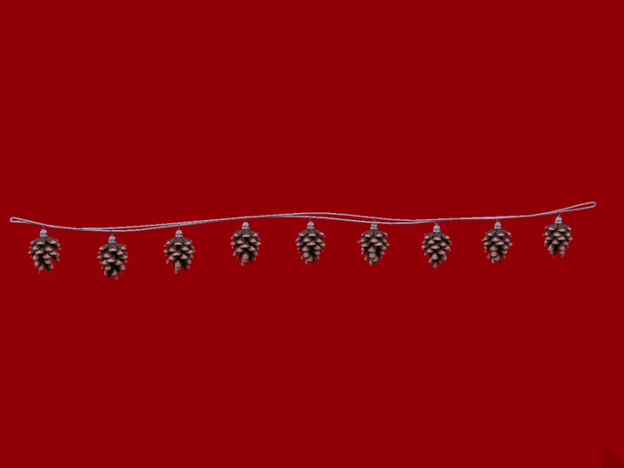 Apple Fall Pine Cone Garland