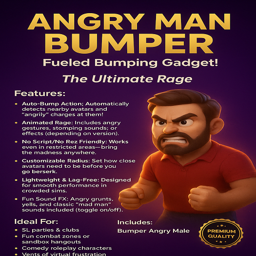 Angry Man Bumper – Auto-Bump Gadget with Rage Animations, FX & No-Script Support (Premium)