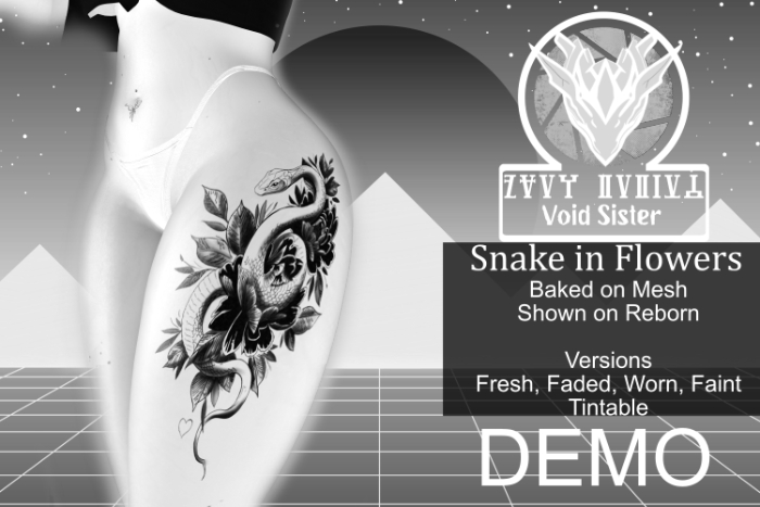 [Void Sister] Snake Leg Tattoo Demo