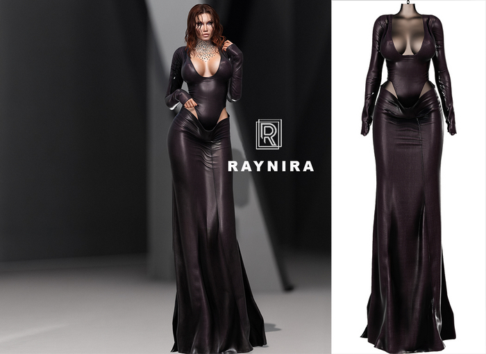 RAPTURE-Dress Raynira-Cherry Lacquer